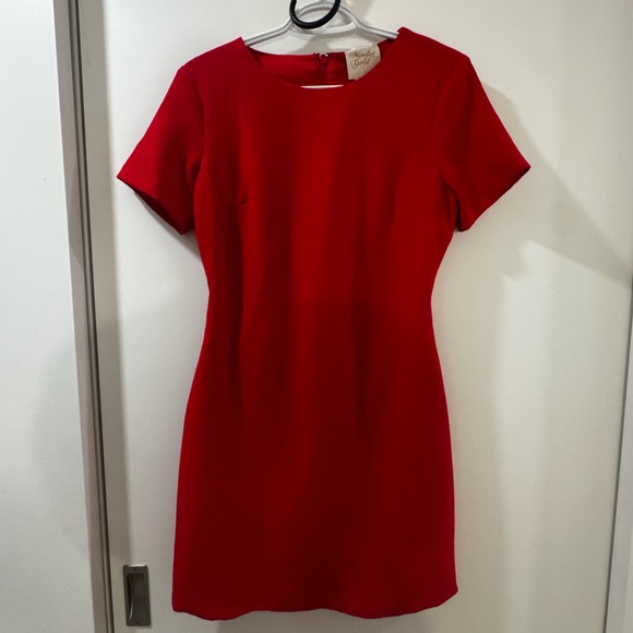 Mendocino Dresses & Skirts - Mendocino Minds of Gold Red Mini Dress